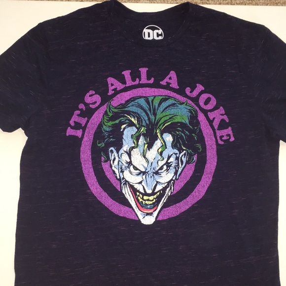 Removing 215 Dc Comics Joker Tshirt 